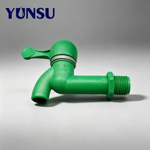 Robinet d'eau extensible vert DN15 à double usage avec raccord de tuyau et buse, débit élevé, design moderne à poser sur comptoir pour usage domestique - Product Image 3