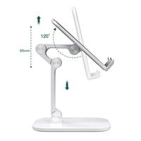Support de téléphone portable pliable à trois sections, support de tablette flexible pour table, support de bureau réglable pour smartphone