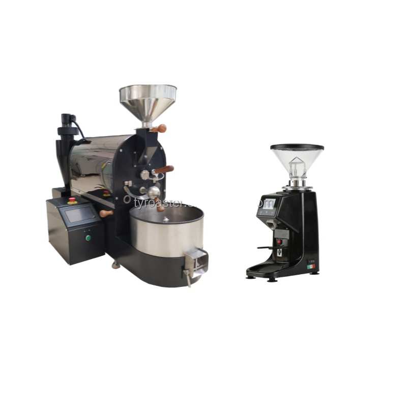 Moedor de café a gás natural, fonte de fábrica, 1kg, 2kg, lpg, gás natural, para café, tela sensível ao toque