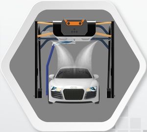 Lavadora de Autos Eléctrica de Acero de Alta Eficiencia 212 con Secado Rápido y Sopladores Laterales Opcionales, Trifásica 380 VCA/50 Hz - Product Image 4