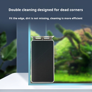 현대 220V 직사각형 모양 어항 조류 청소 브러시 친환경 ABS 플라스틱 마그네틱 닦아 수족관 상자에 포장 - Product Image 3