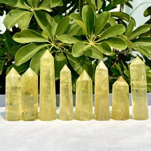 Obelisco de Citrino Natural al por Mayor, Espécimen Mineral Curativo con Técnica de Corte para Decoración - Crystal Hola - Product Image 2