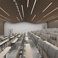 Collège aluminium métal bois bureaux et chaises salle de conférence sièges Table école salle de formation écriture