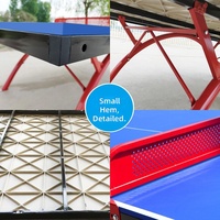 Table de ping-pong pliable moderne pour l'extérieur, résistante au soleil et à la pluie, durable, écologique, équipement sportif scolaire