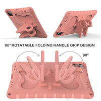 Étui pour tablette pour enfants, housse antichoc en forme de papillon avec béquille et bandoulière pour iPad 10 11 Air Pro universel