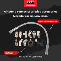 Adaptateur en T ondulé en acier inoxydable pour pompe à air double cylindre 12V, pièces de compresseur d'air 4x4 australien
