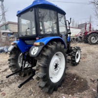 Tracteur agricole multifonctionnel Shanghai 4 cylindres 704 4x4 70 CV avec moteur diesel, boîte de vitesses et système hydraulique