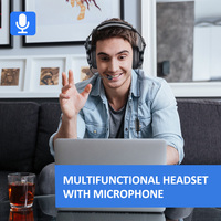 Oneodio – casque de jeu d'ordinateur A71D avec Microphone détachable, filaire sur l'oreille, casque de Center d'appels pour PC Skype Office Gamer