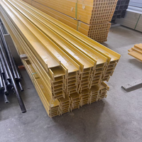 Profils en fibre de verre structurels sur mesure, canaux, angles et poutres en PRV (Polymère Renforcé de Fibres) pour plateformes d'usines chimiques