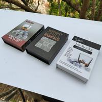 Caja de regalo magnética personalizada de fábrica china para vino, caja de piedra para whisky, paquete pequeño en forma de libro para piedra para whisky