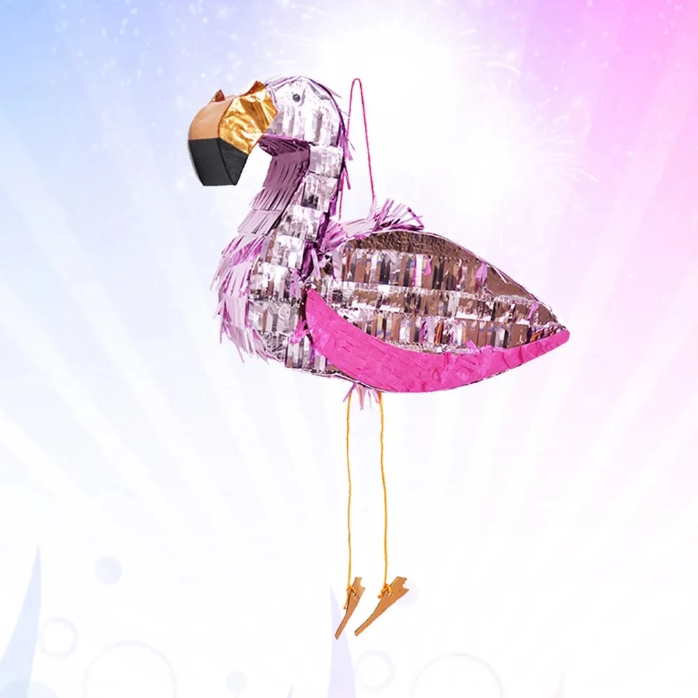 Nicro Pink Glitter Foil Rumbai Flamingo Pinatas Fiesta Perlengkapan Ulang Tahun Cinco De Mayo Anak Dekorasi Pesta Meksiko Halaman Belakang
