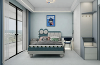 Lit superposé avec bureau d'étude, tatami, style français personnalisé, panneaux de particules en contreplaqué, armoire pour chambre d'enfant, meubles de chambre d'enfant