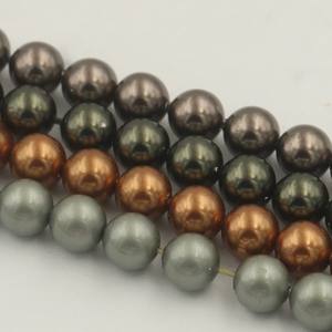 Venta al por mayor 5810 Cadena de perlas de imitación de forma redonda con agujero para las mujeres de moda collar pulseras suministros de joyería - Product Image 5