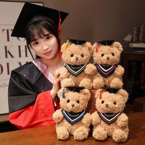 Ours en peluche de 25 cm de haute qualité, vente en gros d'usine, série d'ours en peluche de différents types avec foulards en soie - Product Image 1