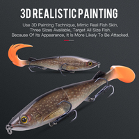 Leurre de pêche Kingdom GEMINI 14g 28g 41g, wobblers coulants, corps en ABS avec queue souple en T et queue en flamme, leurres souples pour brochet