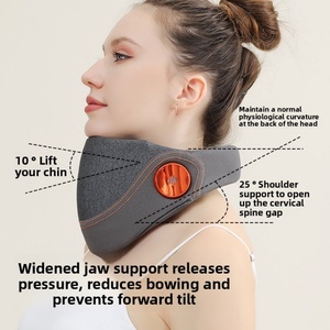 Cross-border Hot Compress Neck Brace Air Pressure Fixed <b>Head</b>-down Tilted Neck Cover Multi-mode Bluetooth App Control <b>Massager</b> - Product Image 2