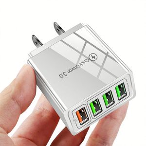 4USB Charger Fast Charging Power Supply <b>Adapter</b> US/<b>EU</b> <b>Plug</b> Charger Block Wall Charger for Smart Phones - Product Image 1