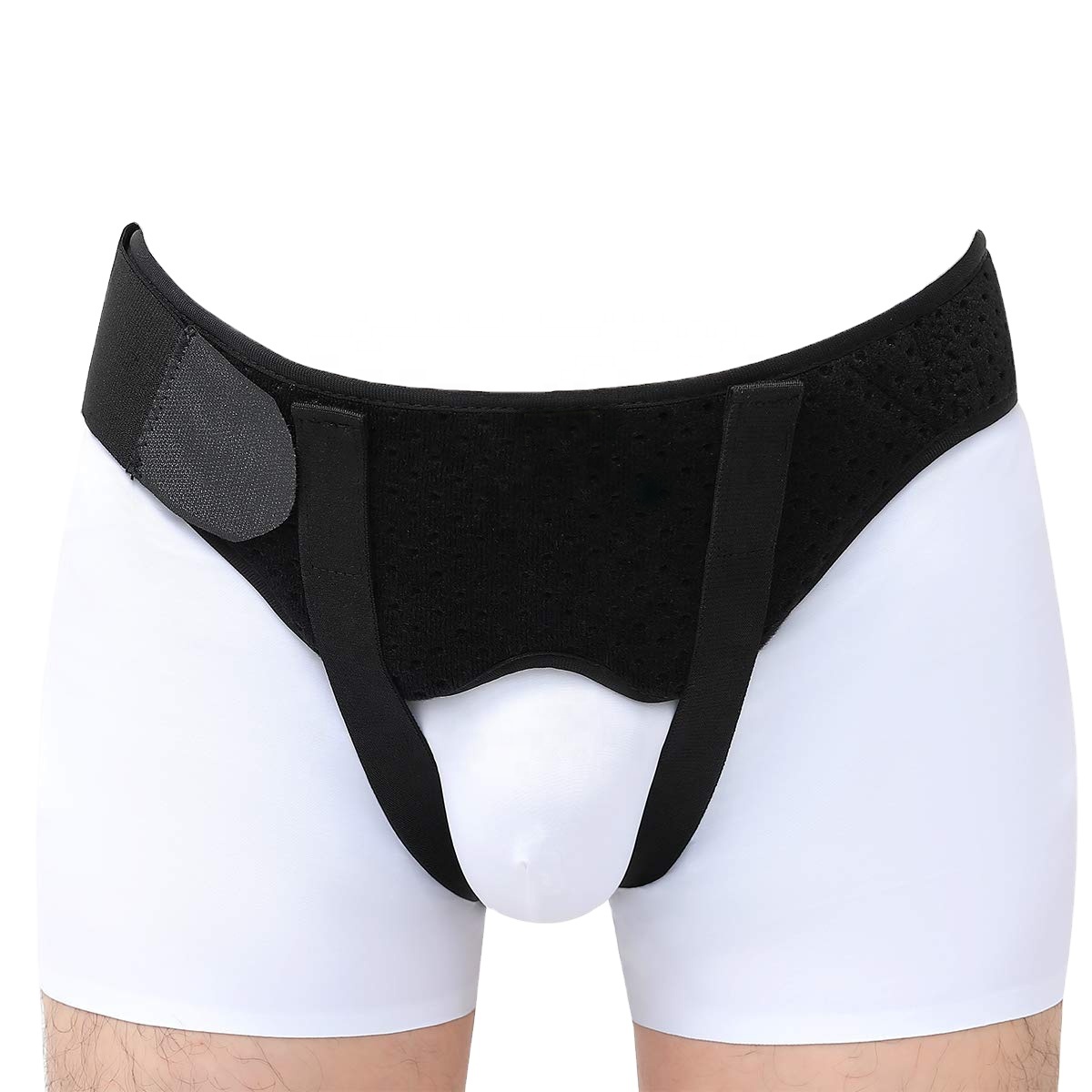 В наличии Ферма для поддержки пояса от грыжи для одного, двух паховых или спортивных грыжи, два съемных компрессионных прокладки