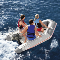 Bateau de pêche sportif gonflable en PVC de 1,2 mm, haute performance, 470 cm (15,5 pi), durable et stable, idéal pour la dérive et la vente