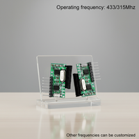 HFY-J80 433MHz RF Sans fil 4 canaux Décodeur de code d'apprentissage Télécommande métallique Arrêt automatique Portée 50-100M pour l'automatisation domestique