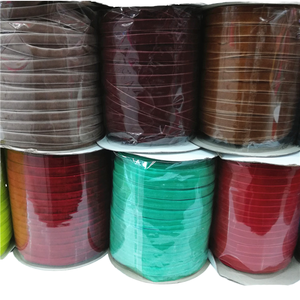 ริบบิ้นกำมะหยี่คุณภาพสูง สีสันสดใส หน้าเดียว ขนาดความกว้าง 6-50 มม. สำหรับเสื้อผ้า ของตกแต่งบ้าน ของขวัญ ผ้าม่าน - Product Image 1