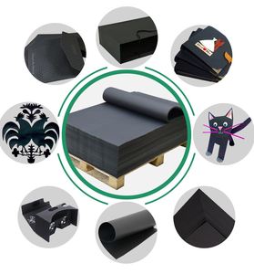 Stiff Black Chipboard and <b>Cardboard</b> 80GSM Paper Virgin Black <b>Cardboard</b> <b>Rolling</b> Paper - Product Image 4