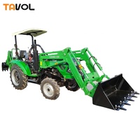 China Agricultural Machinery Hersteller 4WD Small Compact Garden Günstige Rad Mini Farm Traktor mit Frontlader