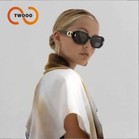 Twooo T1532 Nouveau Petit Cadre Hot Girl Rétro Polygonale Mode Personnalité Lunettes de Soleil