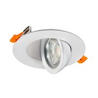 ETL 5004879 Contrôle KNX pour maison intelligente, downlight encastré orientable à 360° de 4 pouces, 12 watts, 5 CCT, DALI dimmable, avec COB à spectre complet