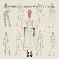 Nouvelle Robe Midi Femme Élégante Blanc Cassé Col Rond Manches Bouffantes à Coutures Contrastantes et Corsage Panneauté Coupe Évasée Personnalisable Vente en Gros