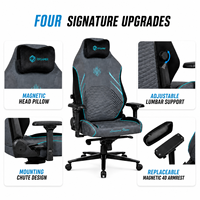 Fauteuil de Gaming Ergonomique Multifonctionnel en Tissu Haut de Gamme pour Ordinateur et Maison avec Coussin à Mémoire de Forme Magnétique – Vente en Gros Usine