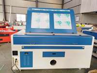 Machine de gravure et de découpe au laser CO2 Robotec 1610, double tête, refroidie à l'eau, compatible avec le bois, le plastique et l'acrylique