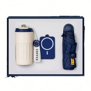 Ensemble de bureau de luxe à prix d'usine avec tasse isotherme de luxe, carnet, styles variés, logo personnalisable, articles cadeaux d'affaires, souvenirs - Product Image 1