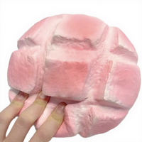 Jouet Squishy Extra Large en PU à Rebond Lent, en Forme de Boule d'Ananas, Gâteau Réaliste, Fausse Gourmandise, Anti-Stress et de Décompression