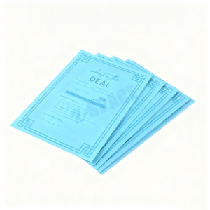 Baby Blue Custom Logo <strong>Majong</strong> Tile Shuffler Family Entertainment <strong>Set</strong> of 2 American Mahjong Tile Mixer Cards - Product Image 4