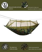 Camping-Hammock mit Moskitonetz doppel- und einzel-leichtgewicht tragbare Hängemöcken mit Baumträgern Fallschirm-Hängematte