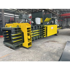 Top bán phế liệu tông Baler máy điện thủy lực điều khiển thùng carton chai có tính năng Phim Giấy Phim baling Máy ép - Product Image 3