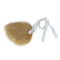 Queue d'animal unisexe en fausse fourrure pour fêtes, cosplay, spectacles et diffusions en direct - Adorable accessoire queue de lapin en peluche