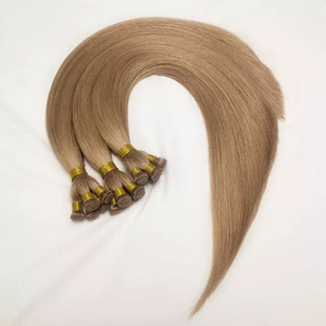 Jasmine Beauty Hand-tied Weft 100% Virgin Cuticle Aligned Human Hair Double Drawn Sew in Bead Weft Human Hair Extensions - Product Image 3