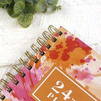 Carnet de notes de journal d'étudiant au design personnalisé Agenda à spirale planificateur sans date couverture rigide planification hebdomadaire quotidienne d'événements en papier cartonné