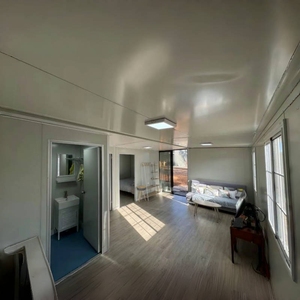 40ft สองชั้นบ้านภาชนะบรรจุสำเร็จรูปแบบแบนสองชั้นพร้อมพลังงานแสงอาทิตย์บ้านขนาดเล็กสำหรับอาบน้ำ - Product Image 5