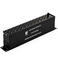 Protector contra Sobretensiones RJ45 SPD Gigabit Ethernet POE 10/100/1000Mbps, Dispositivo de Protección contra Rayos para Equipos de Sistemas de Red CCTV