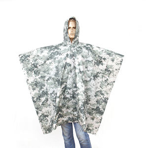 <span class=keywords><strong>Poncho</strong></span> antipioggia in pvc riutilizzabile <span class=keywords><strong>nero</strong></span> con logo con certificato BSCI - Product Image 5
