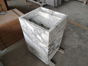 Phong cách hiện đại bàn đá cẩm thạch Đầu Bàn cà phê đánh bóng Countertop đa dạng cho các tùy biến cho biệt thự nền tường đá cẩm thạch - Product Image 5