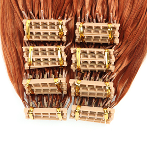 Extensión de cabello de alta calidad 100% Cabello humano virgen europeo 6D 3rd Extensiones de cabello - Product Image 5