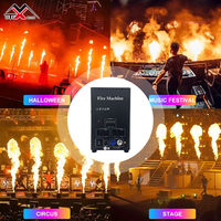 80W Mini Flame Fog Machine lumière LED blanc chaud LED scène de mariage DJ Party Club contrôle manuel DMX512 électronique flamme génie