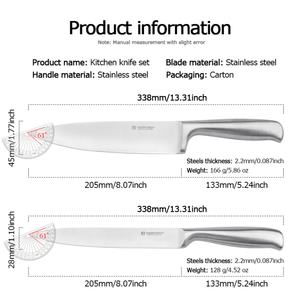 Juego de Cuchillos de Cocina de Acero Inoxidable Magnético de Doble Cara con Diseño Profesional, Cuchillos de Chef con Logotipo Personalizado, Hechos de Metal Duradero - Product Image 5