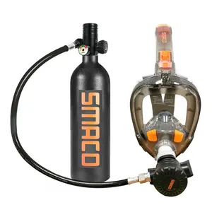 SMACO Scuba_Diving_Equipmentスポーツ & エンターテインメントキャンプ用品屋外スキューバファブリックシュノーケリングフルフェイスマスク