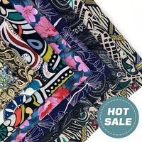 FDY PRINT tissu textiles en gros pour les femmes vêtement confortable pas cher production 95% polyester 5% spandex