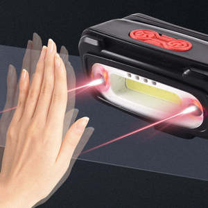 Ultra Lightweight Sensor Headlamp 4 Light Modes Red Flash Warning USB <b>Rechargeable</b> Waterproof <b>Head</b> <b>Torch</b> for Outdoor Camping - Product Image 4